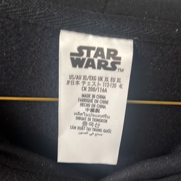 Star Wars hoodie black Halloween Disney 4L - Picture 3 of 5
